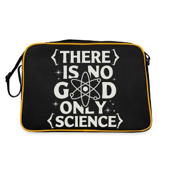Atheism, Atheist, Anti-Religion, Agnostic - Retro Bag - black/gold - Back