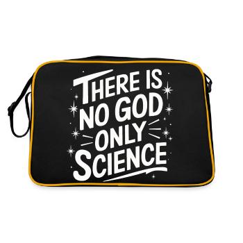 Atheism, Atheist, Anti-Religion, Agnostic - Retro Bag - black/gold - Back