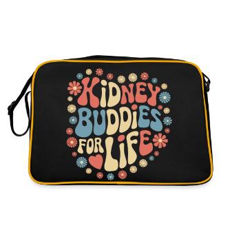 Kidney Donor Kidney Organ Donor - Retro Bag - black/gold - Back