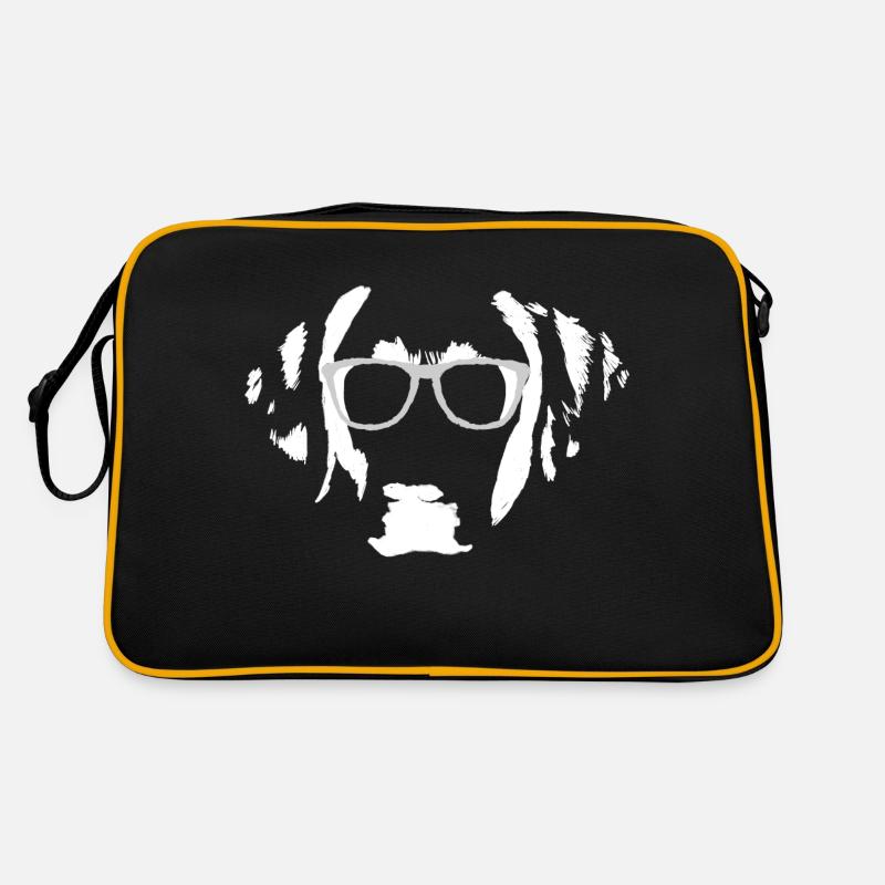 Cooler Labrador Retriever mit Sonnenbrille Retro Tasche