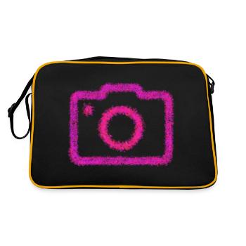 Photo Icône T-shirt - Sac Retro - noir/or - Dos