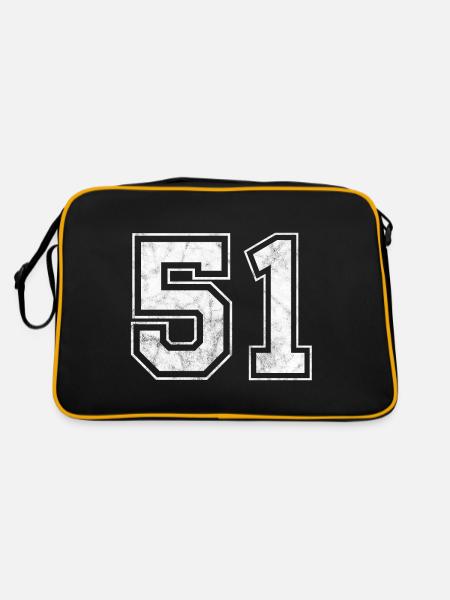 Number 51 - Retro Bag - black/gold - Back