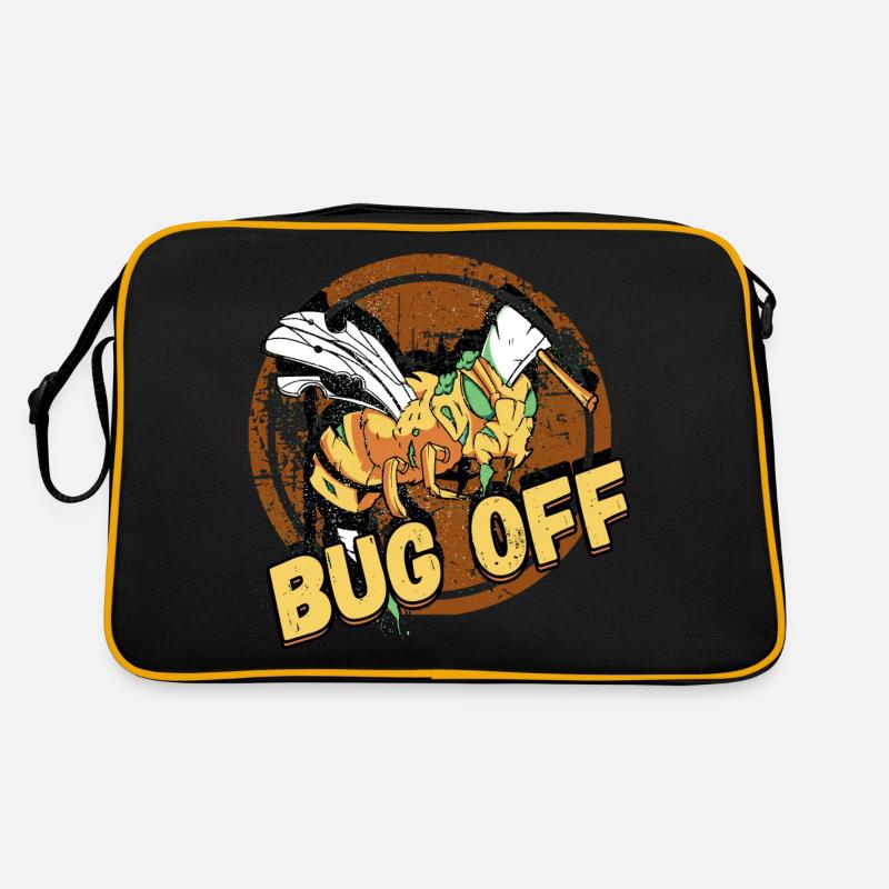 Bug Off Pest Control Exterminator Design for a Retro Bag