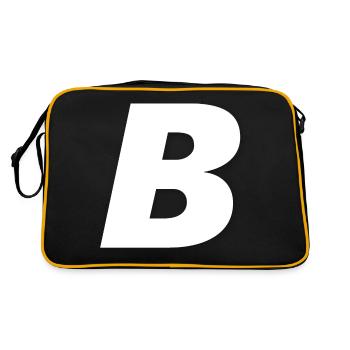 B - Sac Retro - noir/or - Dos