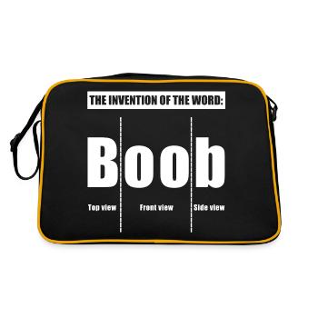 The invention of the word | funny sayings, breasts - Retro Bag - black/gold - Back