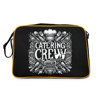 Catering Crew 9 - Retro Bag - black/gold - Back