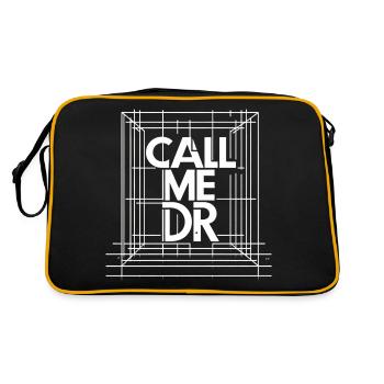 Call Me Dr 39 - Retro Tasche - Schwarz/Gold - Hinten