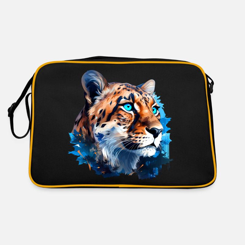 Gepard - Retro Tasche - Schwarz/Gold