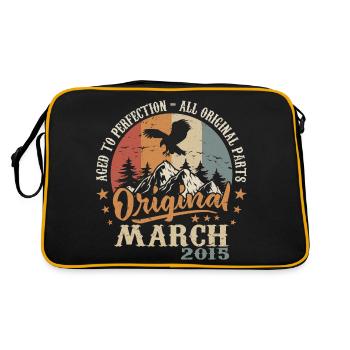 März 2015 Jubiläum 2015 Legenden März 2015 - Retro Tasche - Schwarz/Gold - Hinten