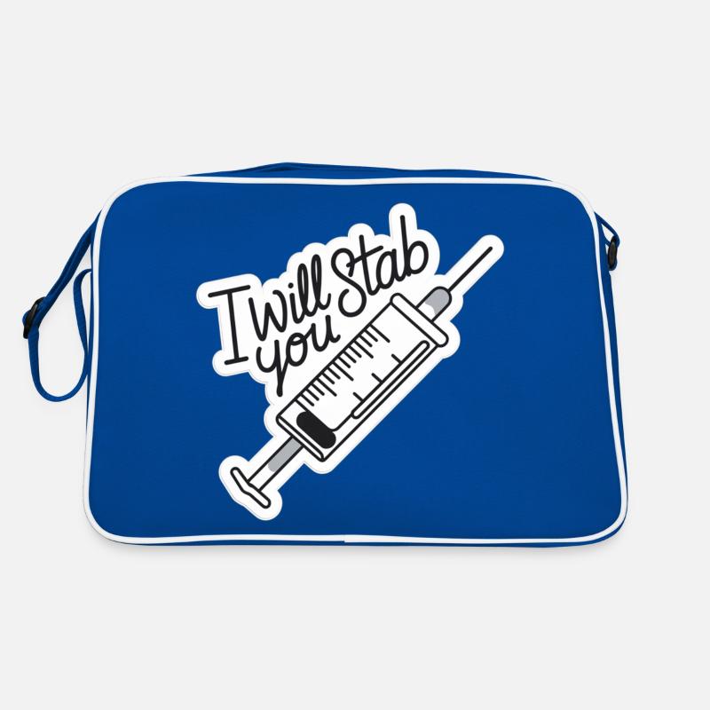 I Will Stab You 13 Retro Tasche