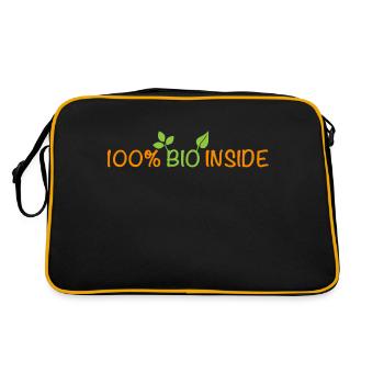 Intérieur 100% Bio - 100% naturel - Sac Retro - noir/or - Dos
