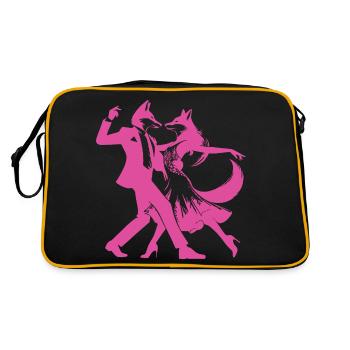 Conception de danse cool avec un couple de danse élégant - Sac Retro - noir/or - Dos