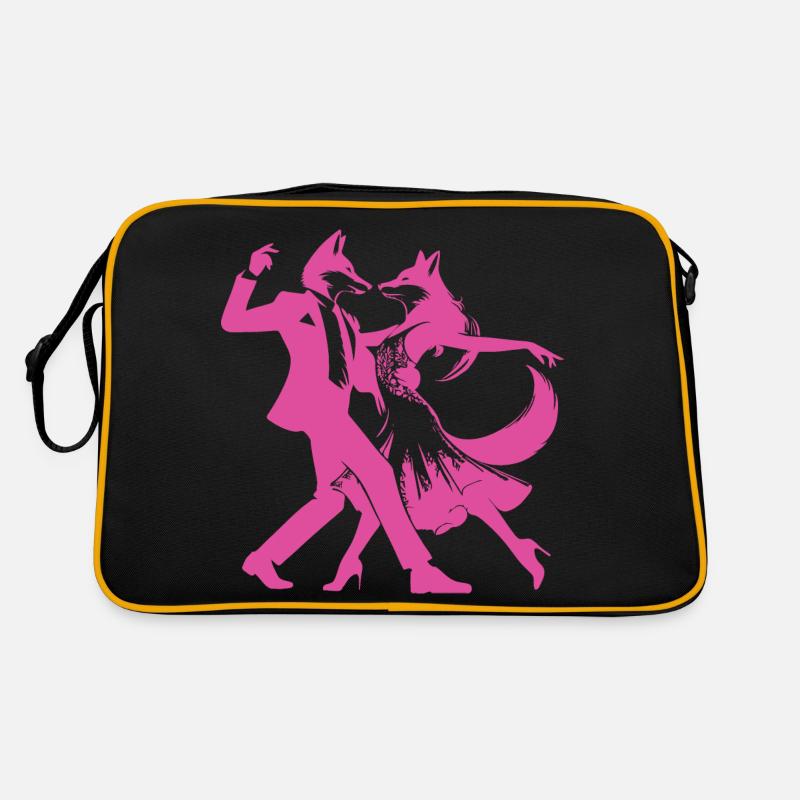 Conception de danse cool avec un couple de danse élégant Sac Retro