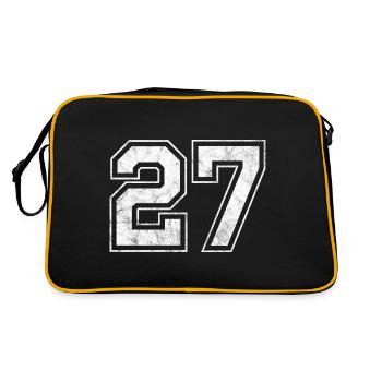 Numéro 27 - Sac Retro - noir/or - Dos
