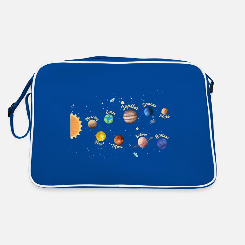 Solar System Planets Kids Knowledge Outer Space Retro Bag