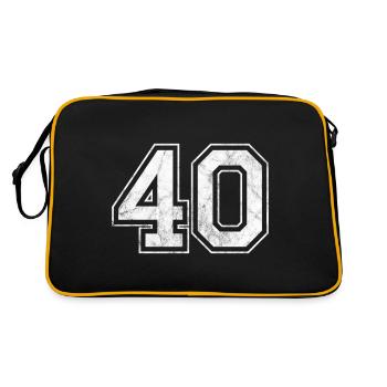 Numéro 40 - Sac Retro - noir/or - Dos