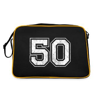 Numéro 50 - Sac Retro - noir/or - Dos