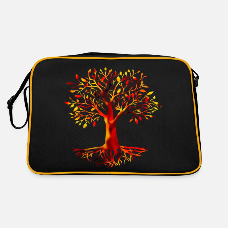 BAUM DES LEBENS - YGGDRASIL, CRAN BETHADH Retro Tasche