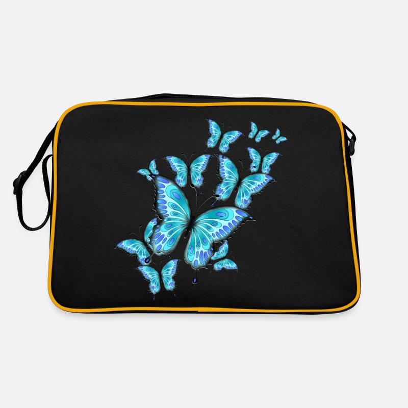 Schmetterlinge Retro Tasche