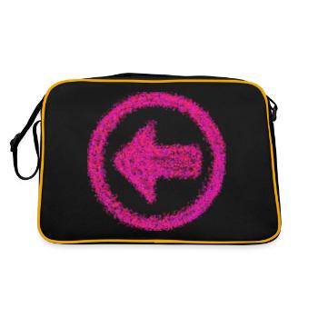LEFT ARROW - Retro Bag - black/gold - Back