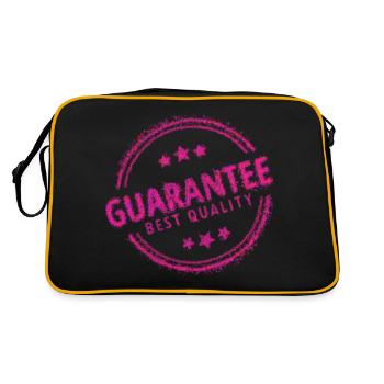 T-shirt de déclaration de qualité - Sac Retro - noir/or - Dos