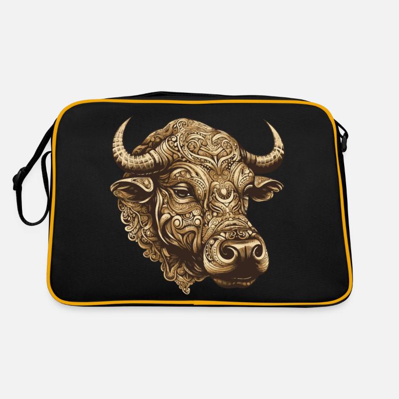 Bulle Portrait Taurus Retro Tasche