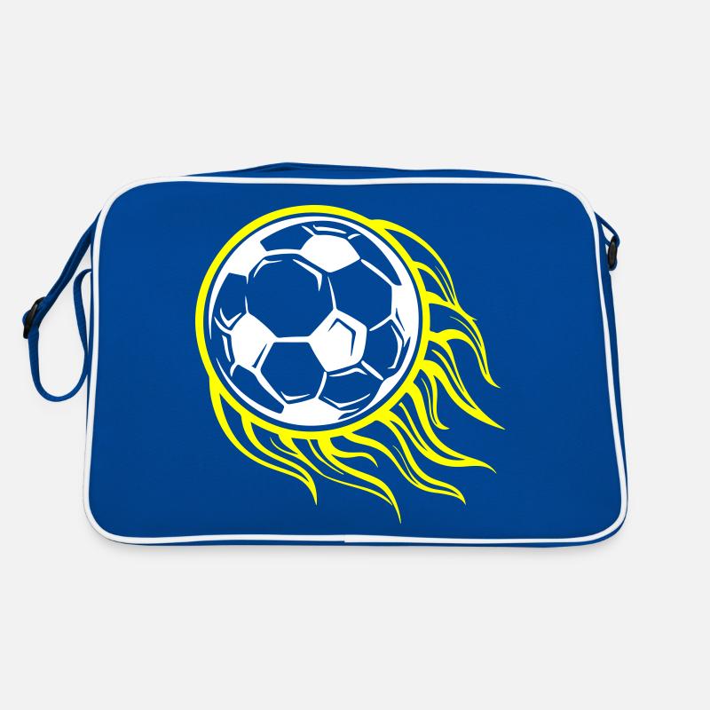 Soccer Flame Fire Symbol Retro Bag