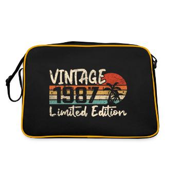 Vintage 1987 Millésime 1987 Cadeau D'anniversaire - Sac Retro - noir/or - Dos
