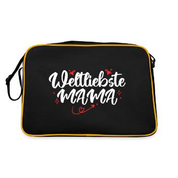 Mutter Familie Mama Geschenk - Sac Retro - noir/or - Dos
