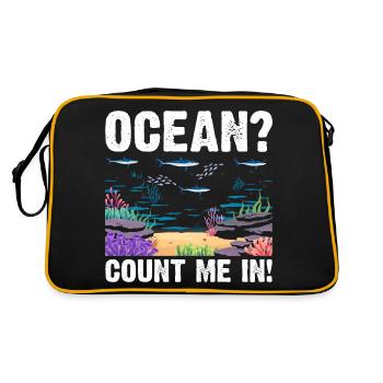 Ocean Zooologist Marine Biologist Marine Marine Biology - Retro Bag - black/gold - Back
