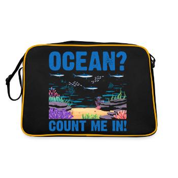 Ocean Zooologist Marine Biologist Marine Marine Biology - Retro Bag - black/gold - Back