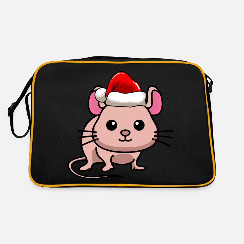 Souris BD Noël Sac Retro