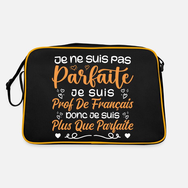 Je Suis Prof de Français Sac Retro