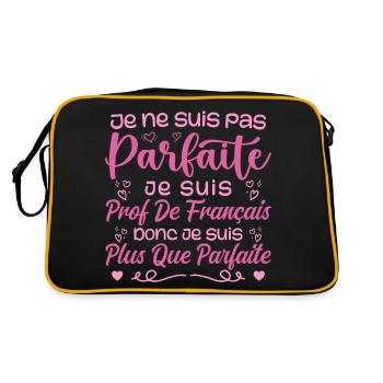 I am a French teacher - Retro Bag - black/gold - Back