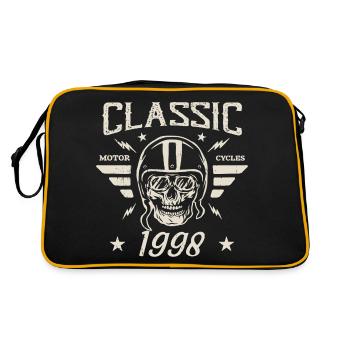 Klassisches Vintage-Geburtstagsgeschenk aus dem Jahr 1998 - Retro Tasche - Schwarz/Gold - Hinten