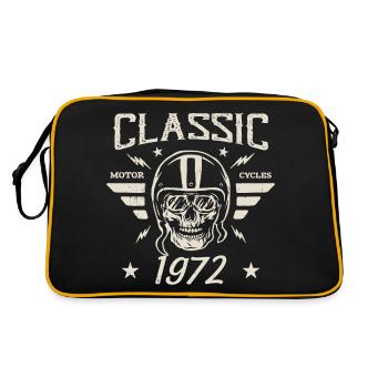 Cadeau D’anniversaire Classique Vintage Né en 1972 - Sac Retro - noir/or - Dos
