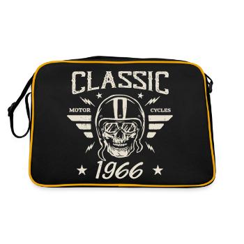 Cadeau D’anniversaire Classique Vintage Né en 1966 - Sac Retro - noir/or - Dos