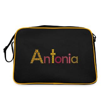 Antonia Flower Alphabet for Accessories & Clothing - Retro Bag - black/gold - Back