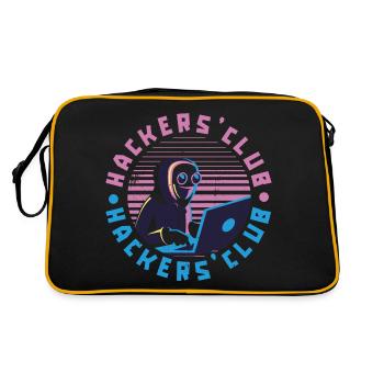 Programmierer Coder Software Entwickler - Retro Tasche - Schwarz/Gold - Hinten