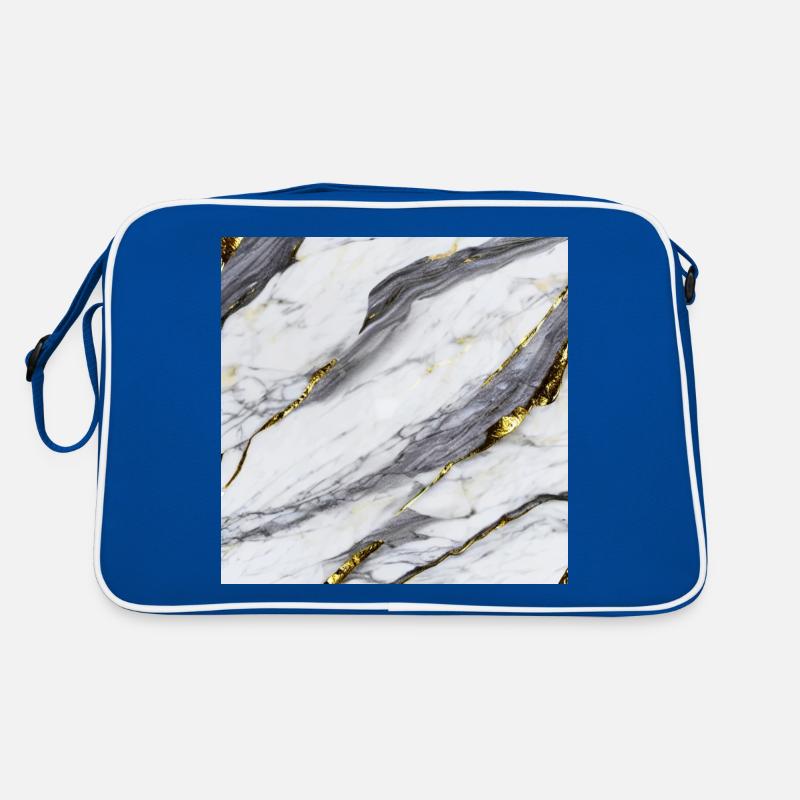 Structure en marbre en or blanc Sac Retro