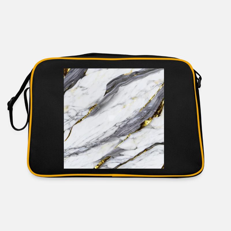 Structure en marbre en or blanc Sac Retro