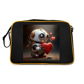Robot d’amour - Sac Retro - noir/or - Dos