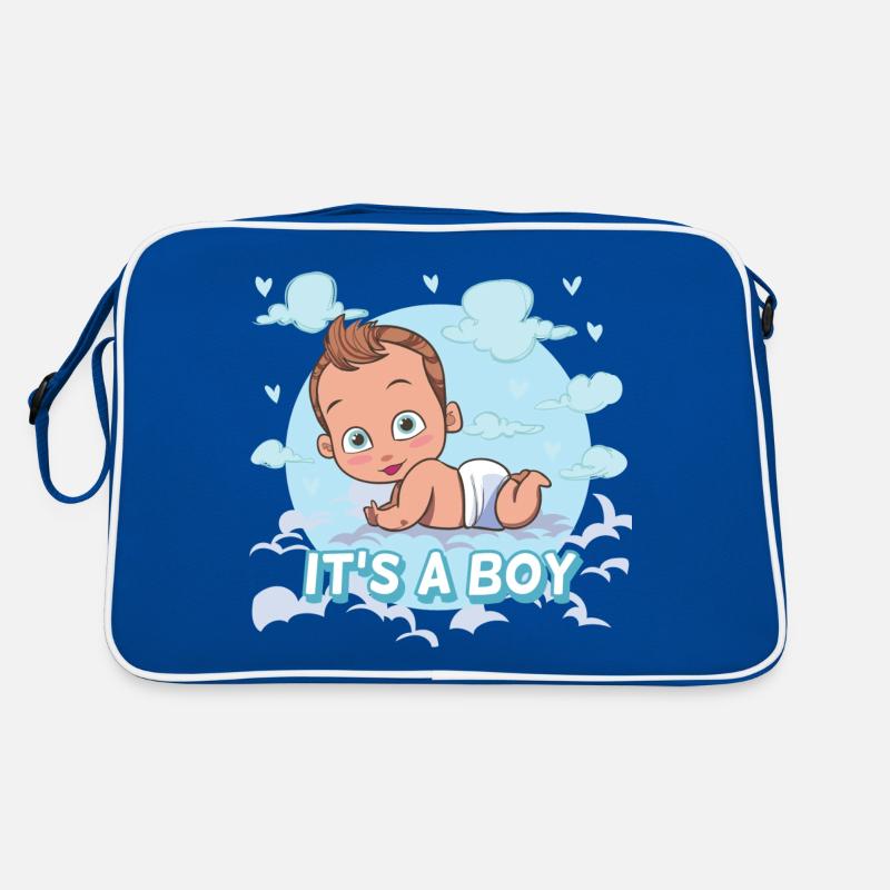 Es ist ein Junge Retro Tasche