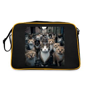 Cat Street - Retro Bag - black/gold - Back