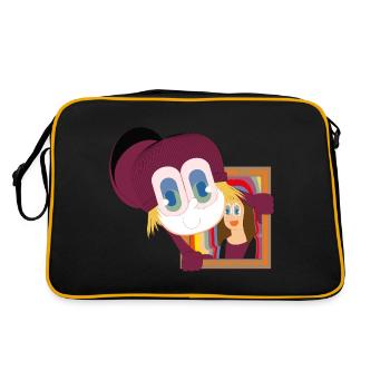 SMILE THIEF - Retro Bag - black/gold - Back