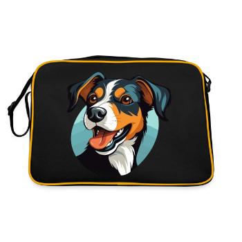 T-shirt pour chiens - Sac Retro - noir/or - Dos