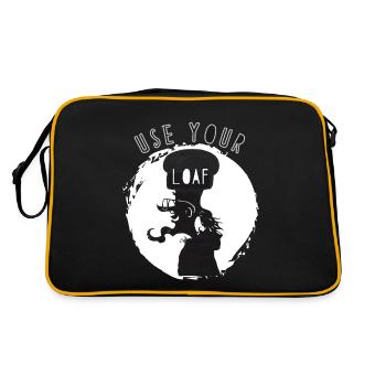 Use Your Loaf - Retro Bag - black/gold - Back
