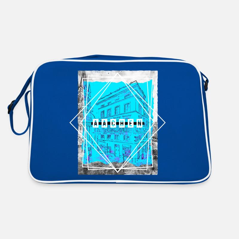 Aachen Germany City Skyline Home Love Retro Bag
