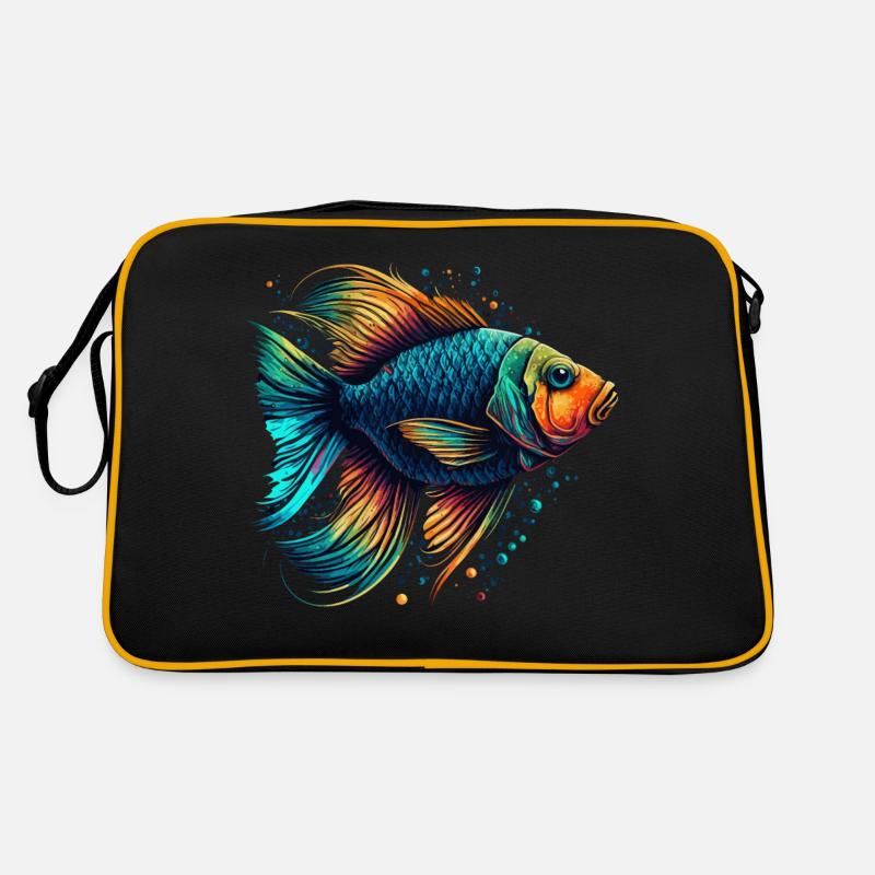 Poisson coloré Sac Retro