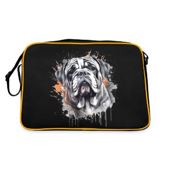 Bulldog anglais - Sac Retro - noir/or - Dos